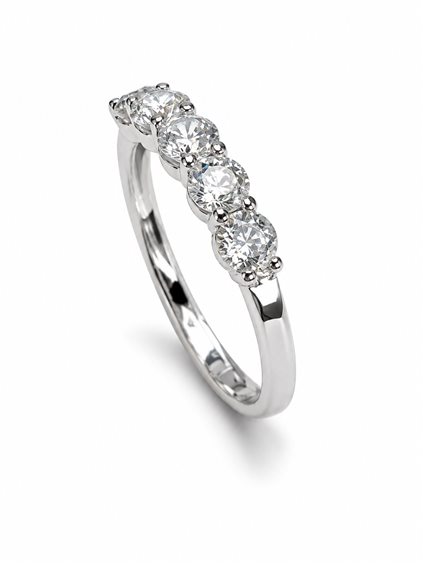 Anello Vidali Gioielli Donna in Oro bianco Zircone ANOR-79-34 - ANOR-79-34